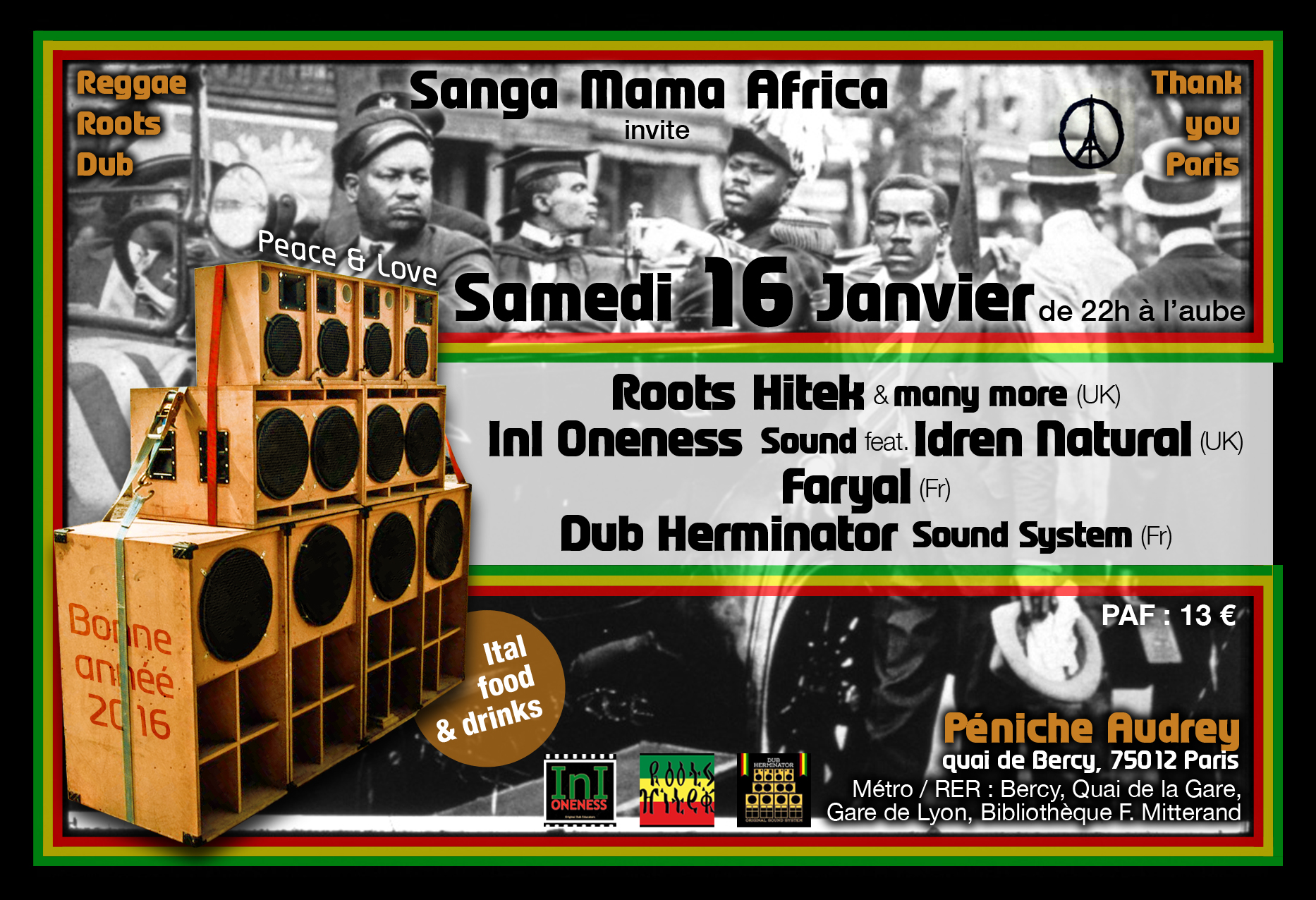 Sanga Mama Africa Roots Hitek Ini Oneness Sound Feat Idren Natural Faryal Dub Herminator 