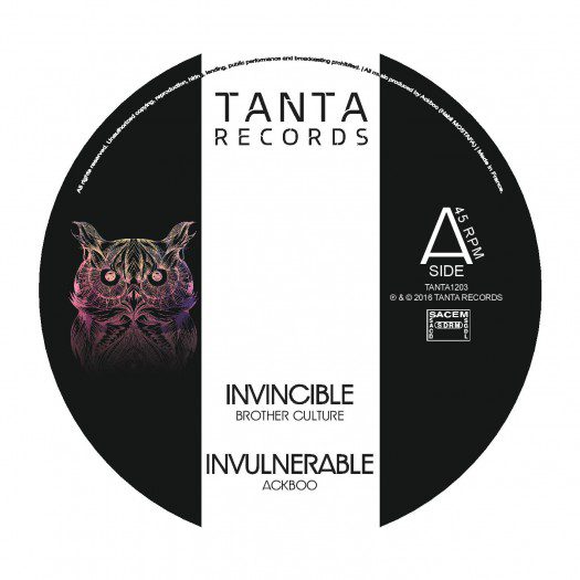 Ackboo feat Brother Culture & Marcus Gad - Invincible/Ina Sky - 12" Tanta records Tanta1203
