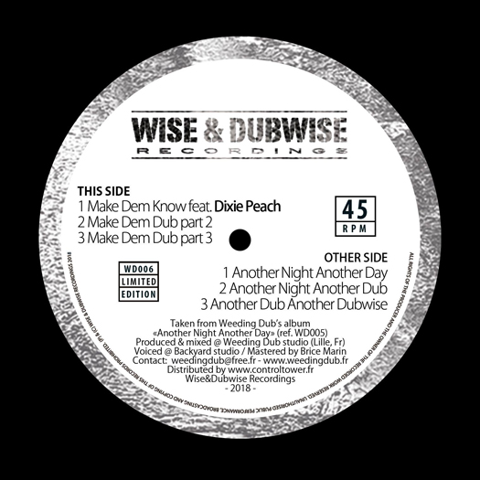 Weeding Dub - 12" Wise & Dubwise Recordings WD006